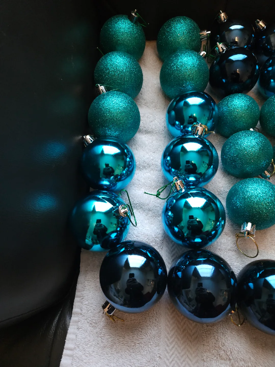 Blue Christmas Ornaments - Set of 49 image indicator(2)