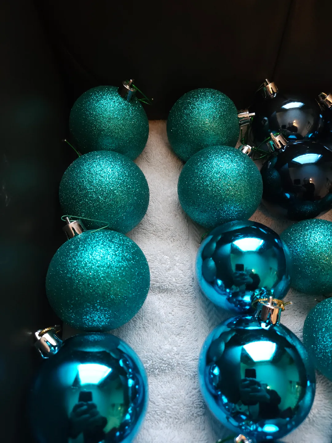Blue Christmas Ornaments - Set of 49 image indicator(3)