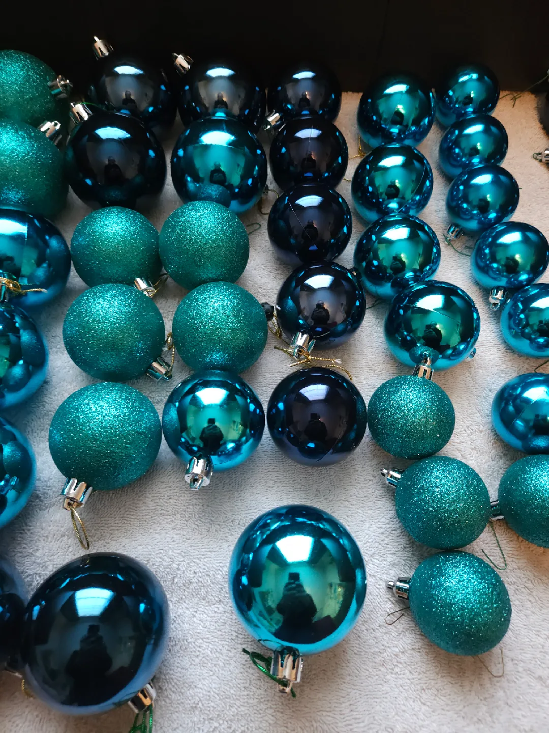 Blue Christmas Ornaments - Set of 49 image indicator(4)