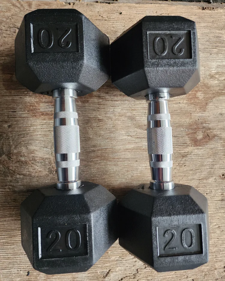 BRAND NEW !! HEX   DUMBBELL SET 10LBS TO 30LBS. FREE DELIVERY image indicator(5)