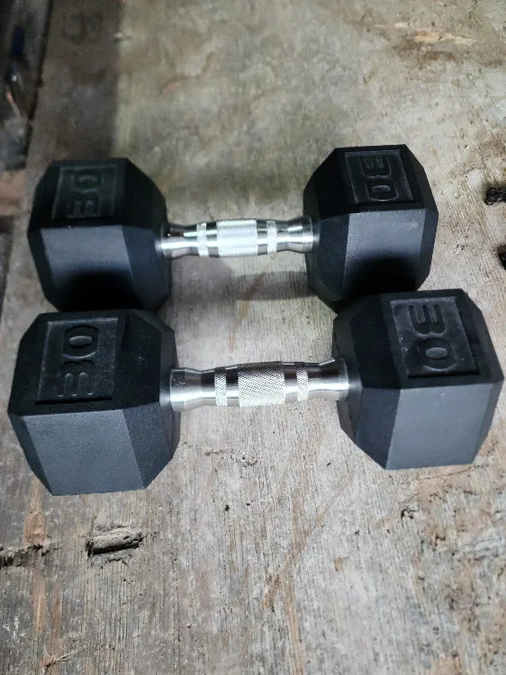 BRAND NEW !! HEX   DUMBBELL SET 10LBS TO 30LBS. FREE DELIVERY image indicator(8)