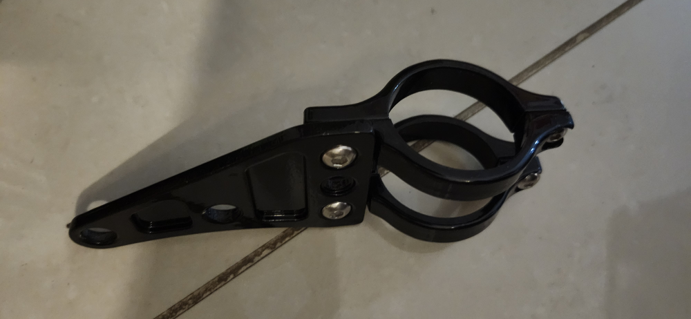 Motorcycle Headlight Bracket - Black, 2  pc, new - photo 2