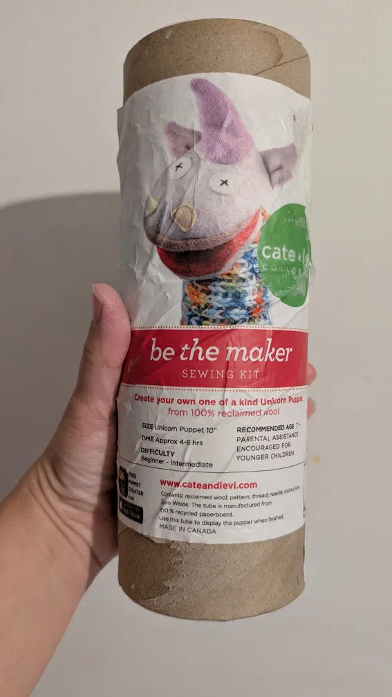 Cate & Levi Unicorn Puppet Sewing Kit - New thumbnail
