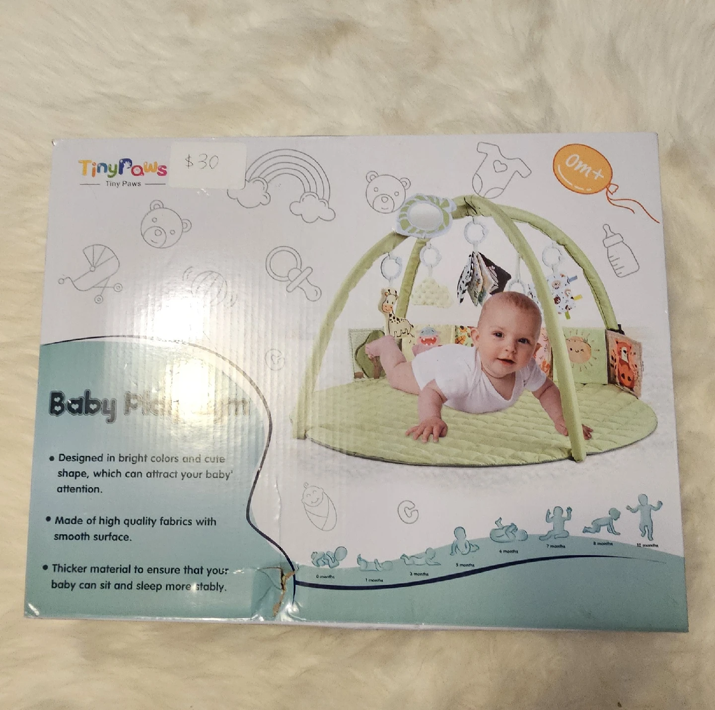 Tiny Paws Baby Play Gym - New in Box!