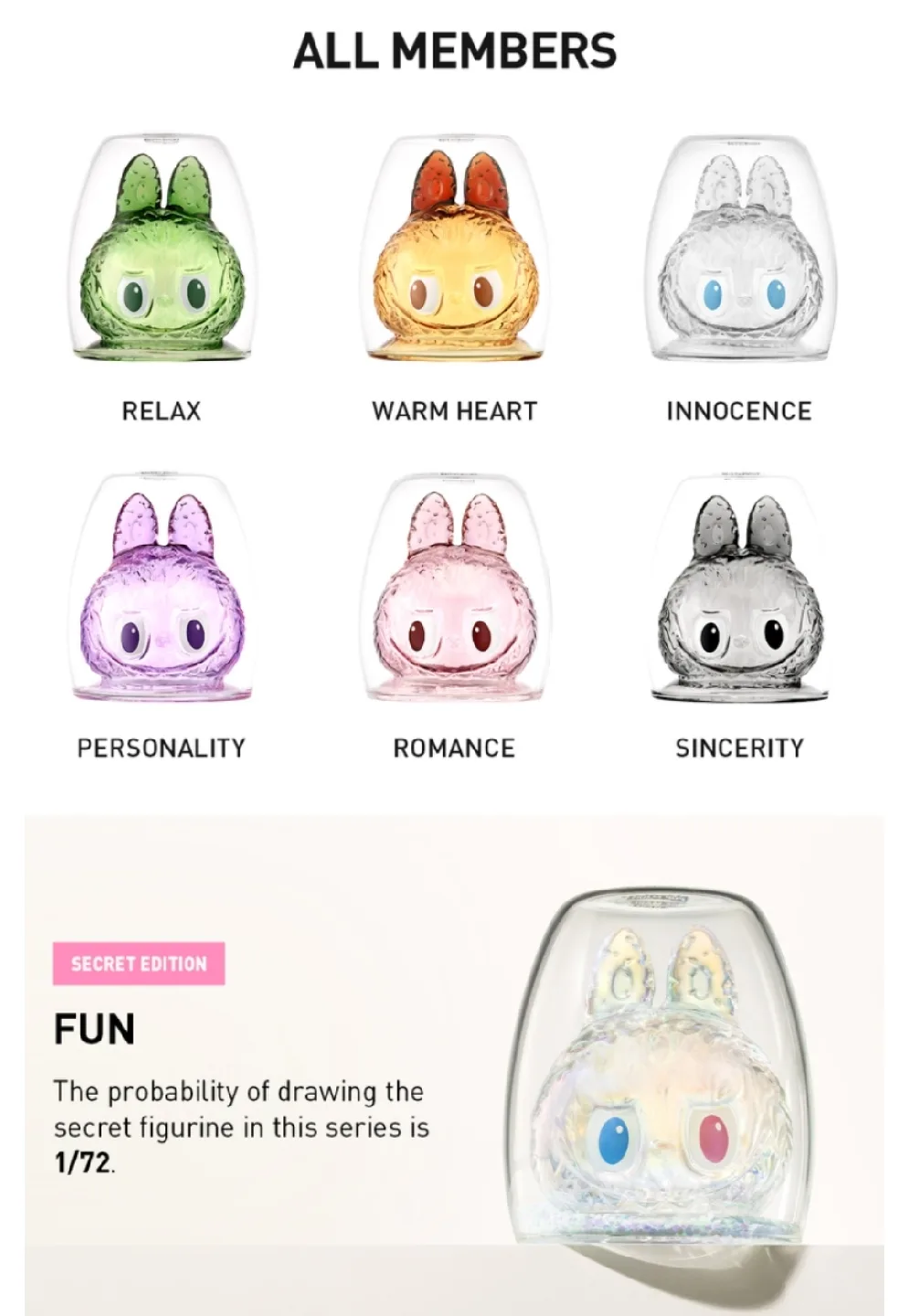 CHEERS! The Monsters Labubu glass cup 💜 personality image indicator(5)