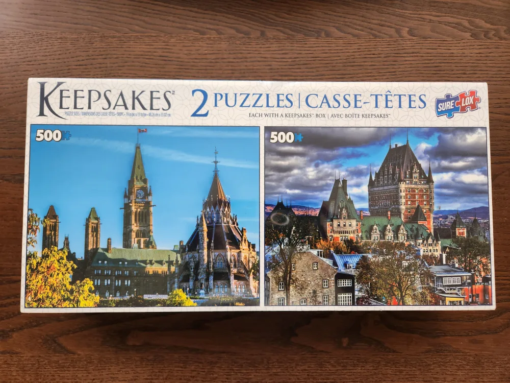 NEW SEALED Keepsakes 2-puzzle set (500 pc each) thumbnail