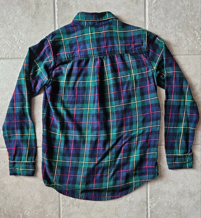 Size XL (14) Children's Place Plaid Button-Down Shirt image indicator(3)
