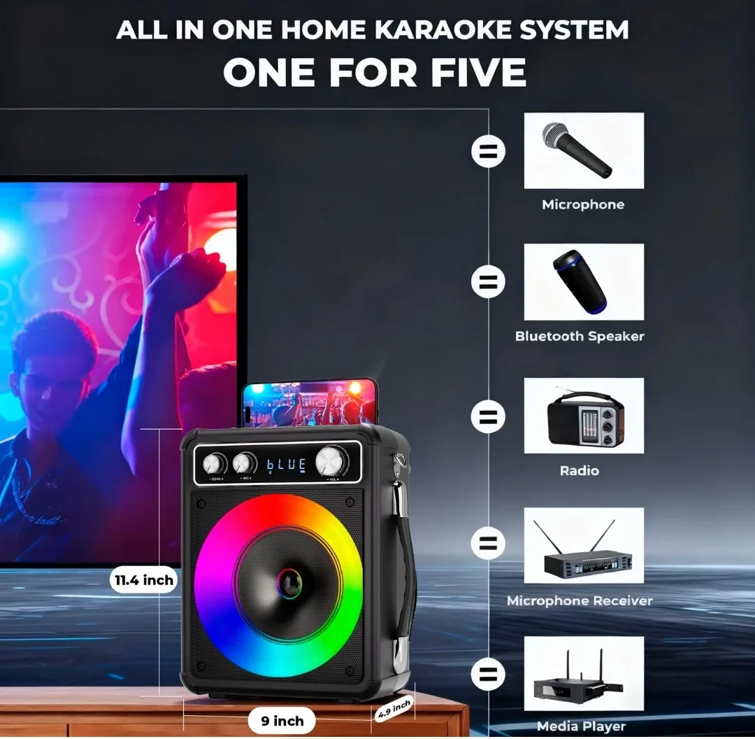 Karaoke Machine, All-in-One Home System