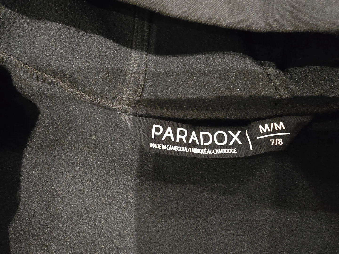 Paradox Kids' Black/Red Hooded Jacket - Size M (7/8) image indicator(2)