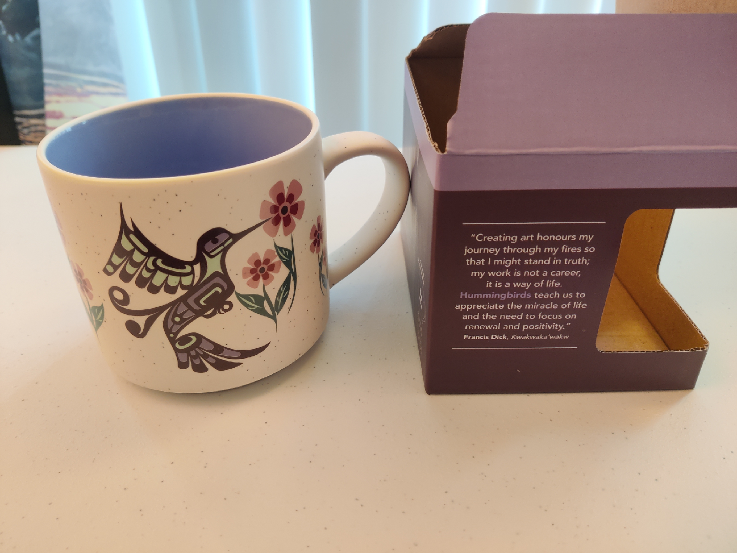 Native Northwest Hummingbird Ceramic Mug - New! - photo 2