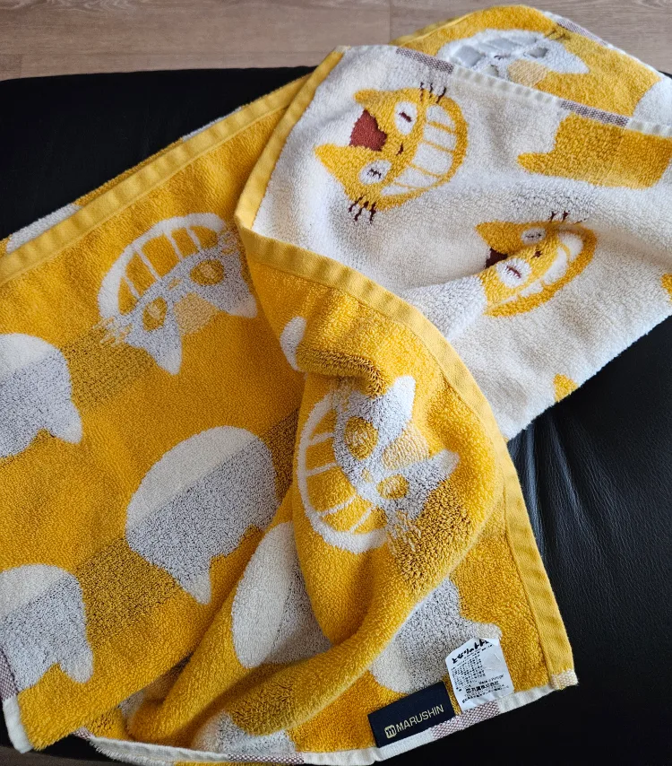 Marushin Totoro Cat Bus Bath Towel image indicator(2)