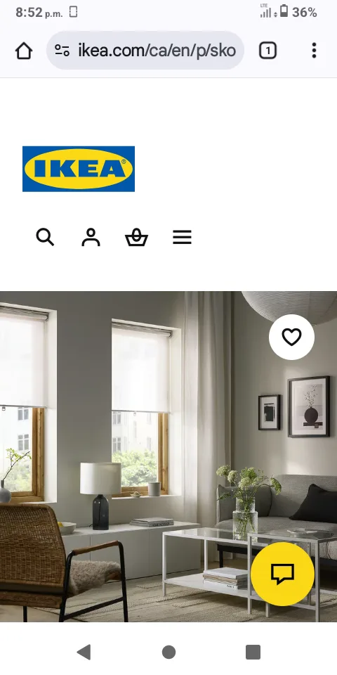 IKEA Skogsklöver Roller Blind - 62x76" image indicator(2)