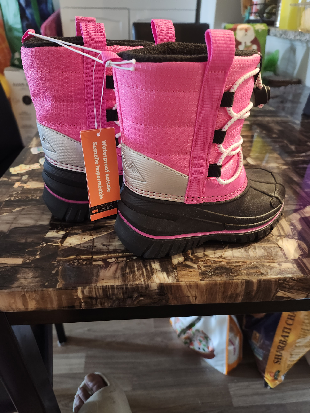 Pink Winter Snow Boots - Size 9
