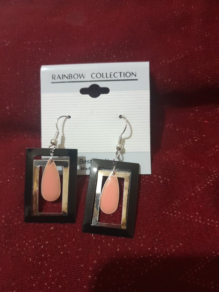 Rainbow Collection Drop Earrings. New