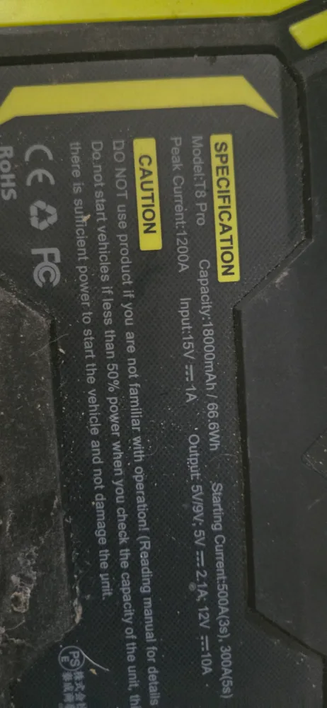 Tacklife T8 Pro Jump Starter image indicator(2)