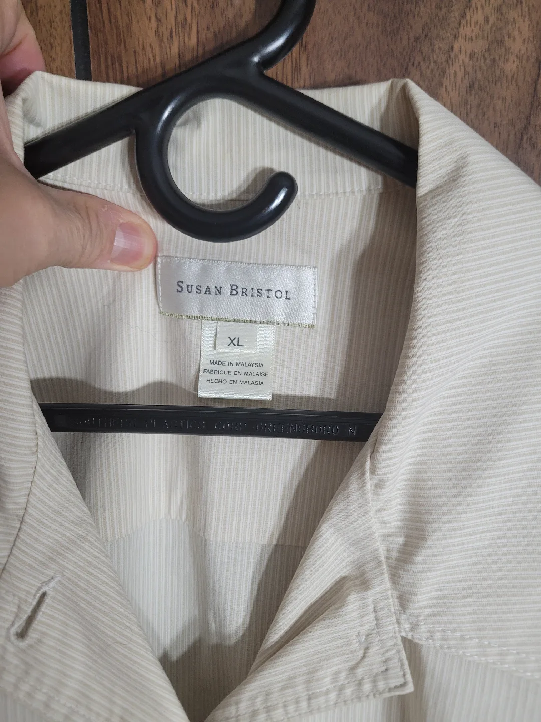 Susan Bristol XL Beige Striped Jacket image indicator(4)