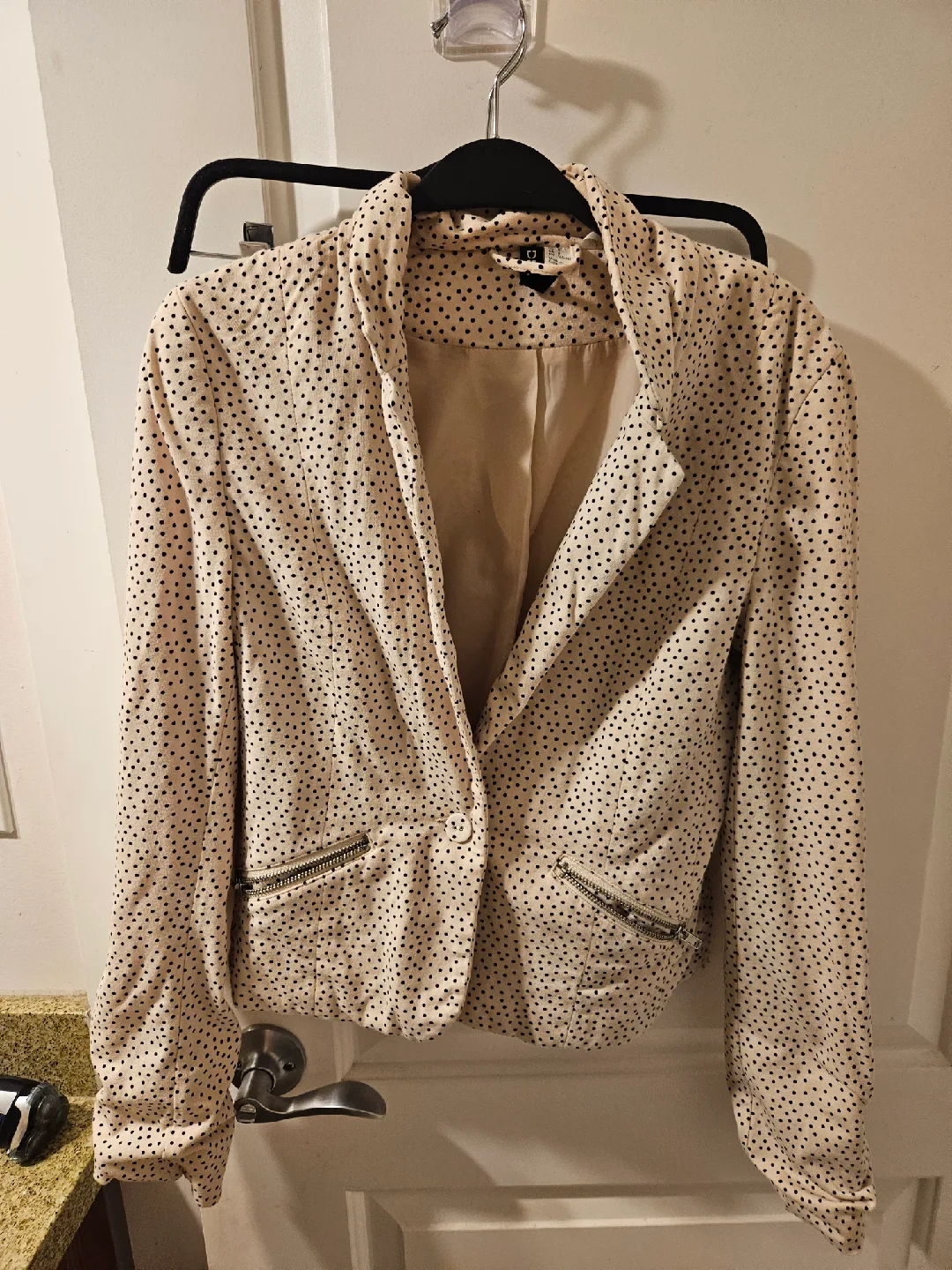H&M DIVIDED Polka Dot Blazer - Size 8 🥕 thumbnail