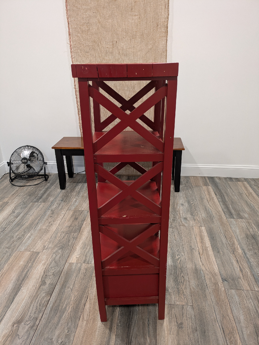 Red Wooden Bookshelf - photo 3