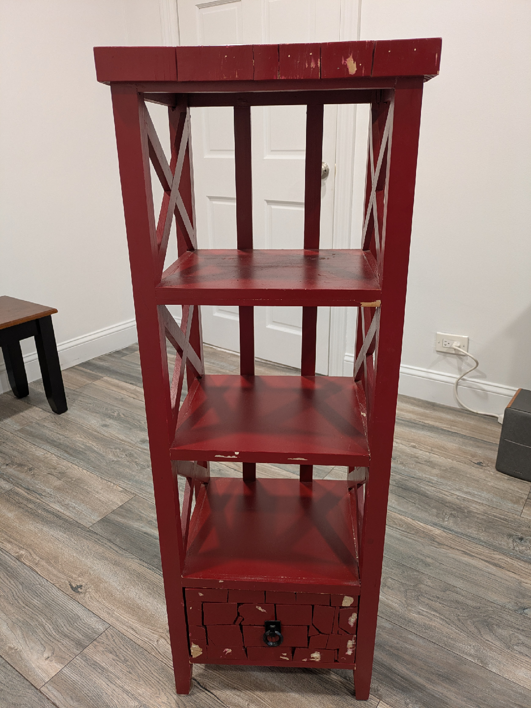 Red Wooden Bookshelf - photo 5