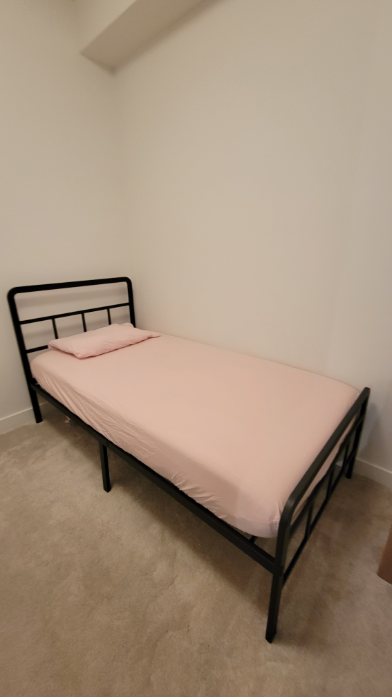Metal Single Bed Frame with Mattress - photo 3