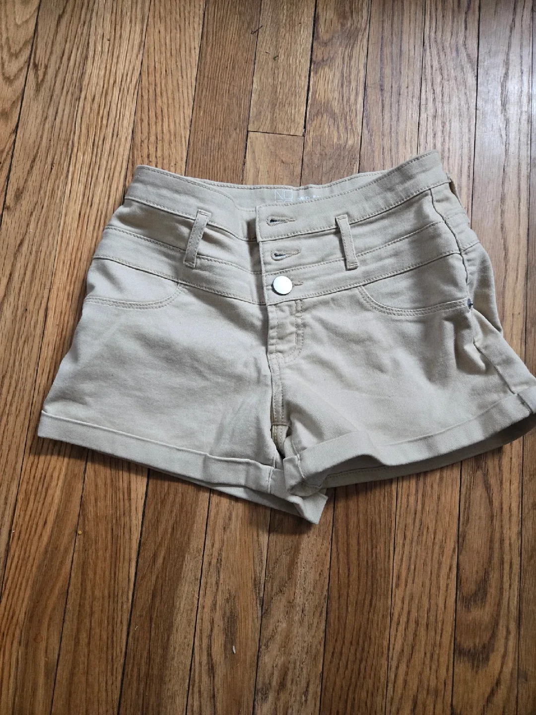 NOBO Mid Rise Beige Shorts - Size 5 thumbnail