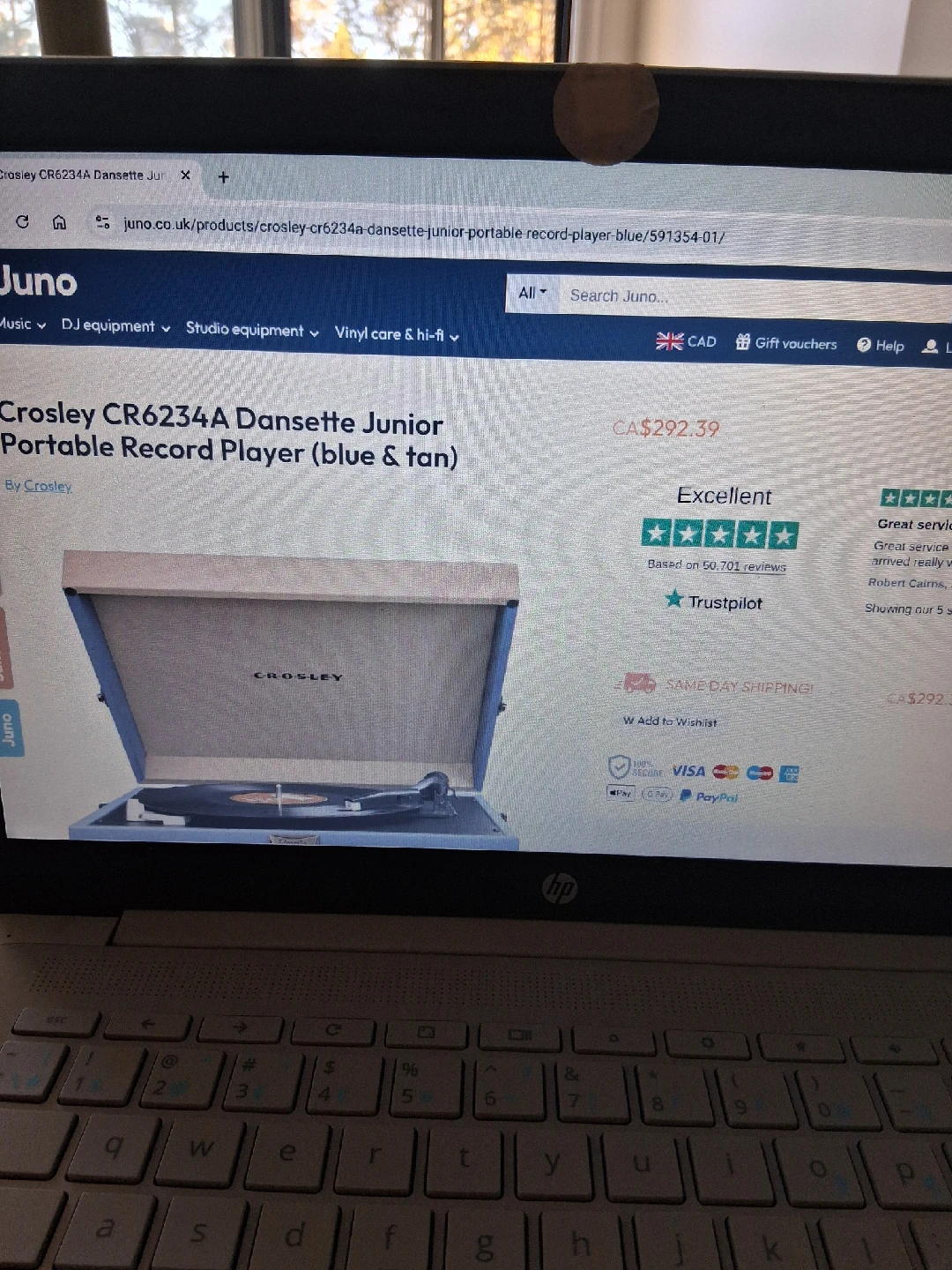 Crosley CR6234A Dansette Junior Portable Record Player - photo 2