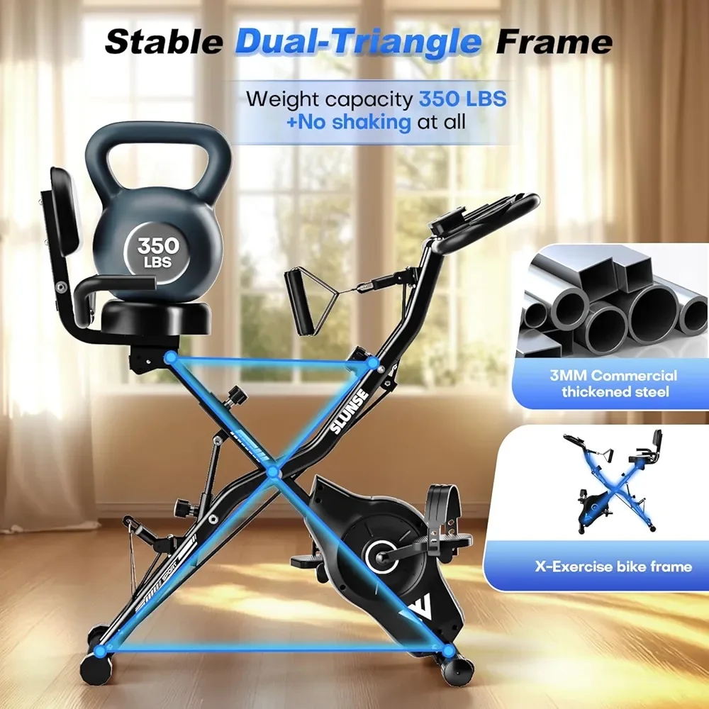 Brand New Slunse Upgraded Magnetic Resistance Exercise Bike image indicator(2)