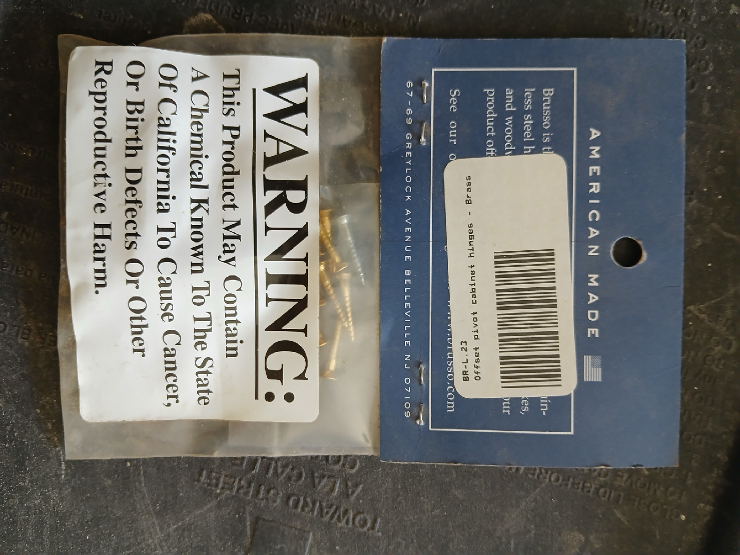 Brusso L-23 Precision Hardware Hinges