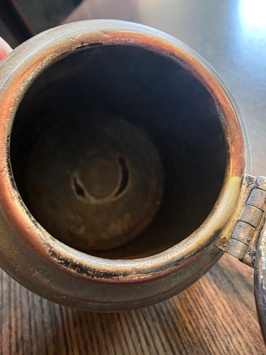 Antique Copper & Silver Teapot image indicator(5)