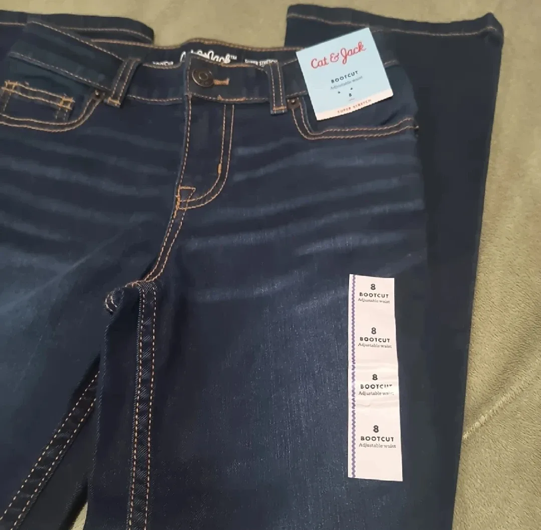 Cat & Jack Bootcut Jeans - Size 8 - New image indicator(3)