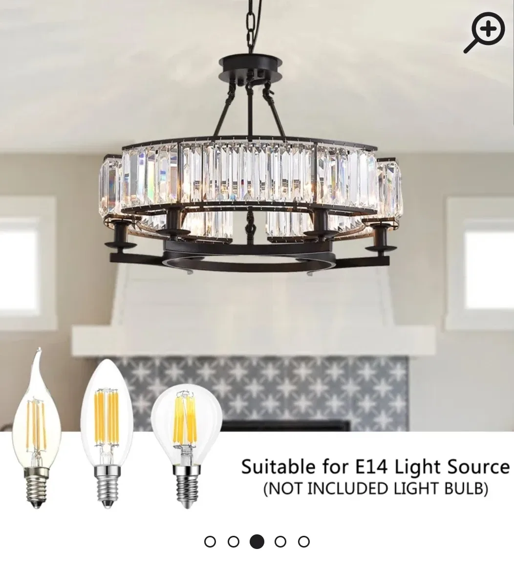 Crystal Chandelier Pendant Light image indicator(2)