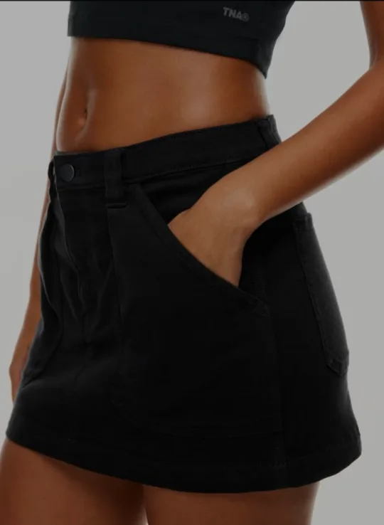 Forever 21 High Waist Mini Black Skirt image indicator(3)