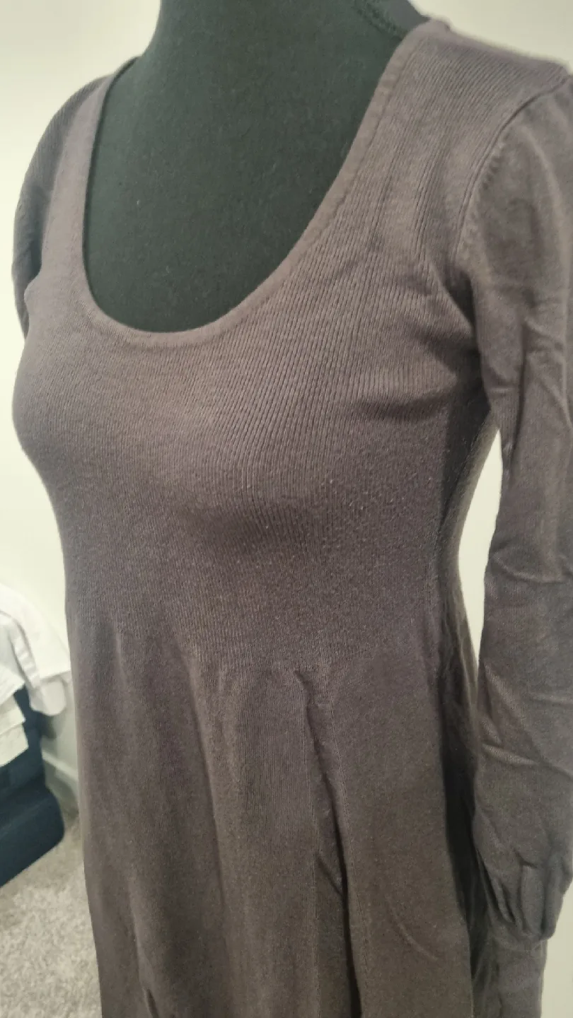 Grey Knit Sweater Dress thumbnail