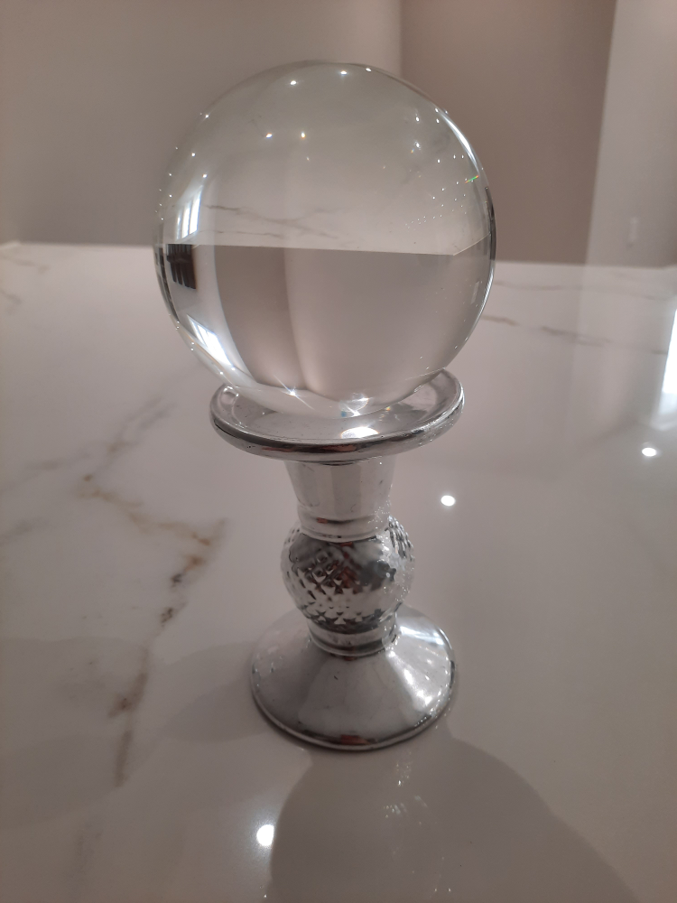 Crystal Ball with Silver Stand