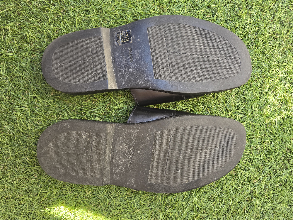 Prada Black Leather Slides - Size 10 - photo 4