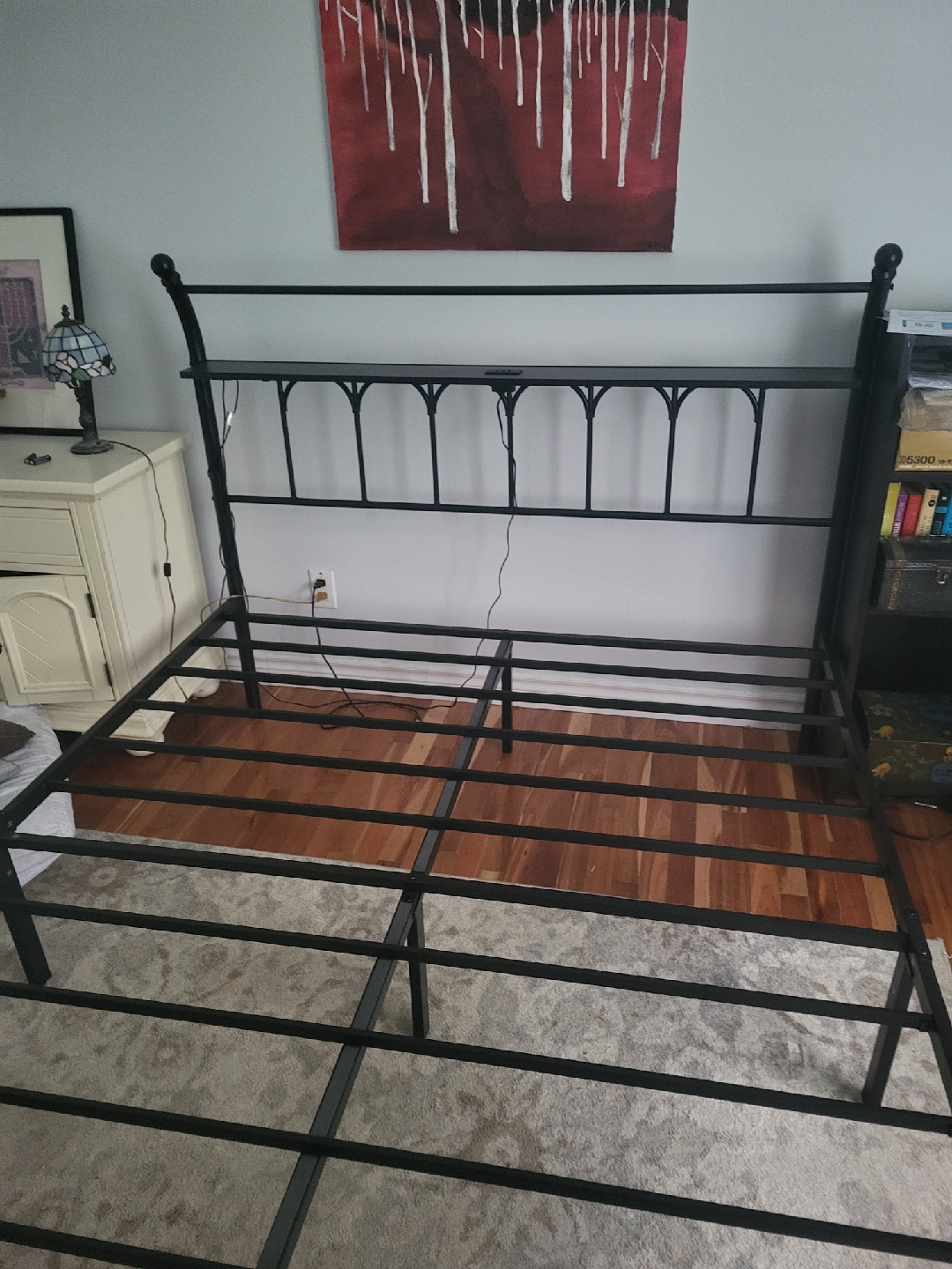 Queen Size Mattress & Metal Bed Frame