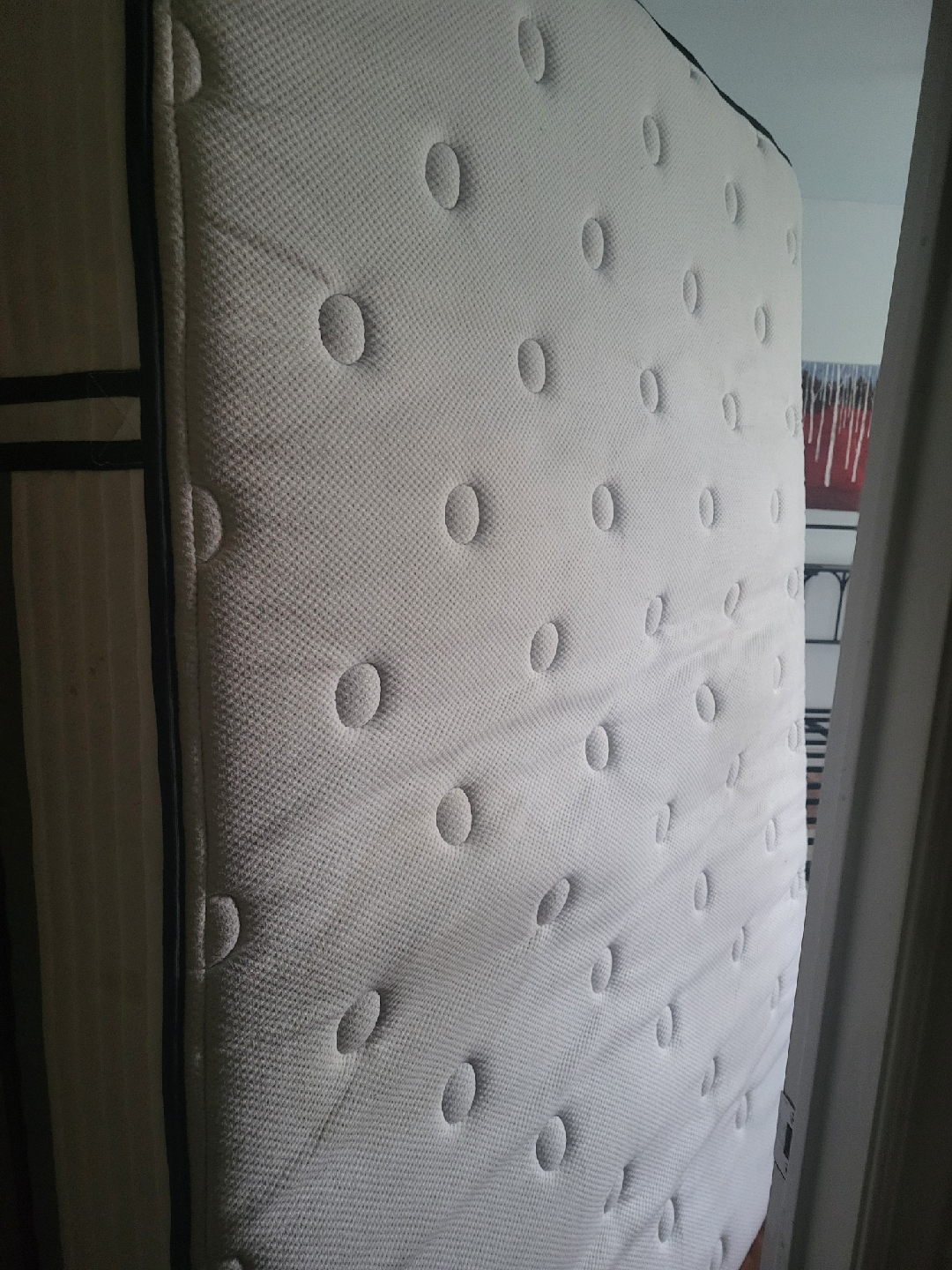 Queen Size Mattress & Metal Bed Frame - photo 2
