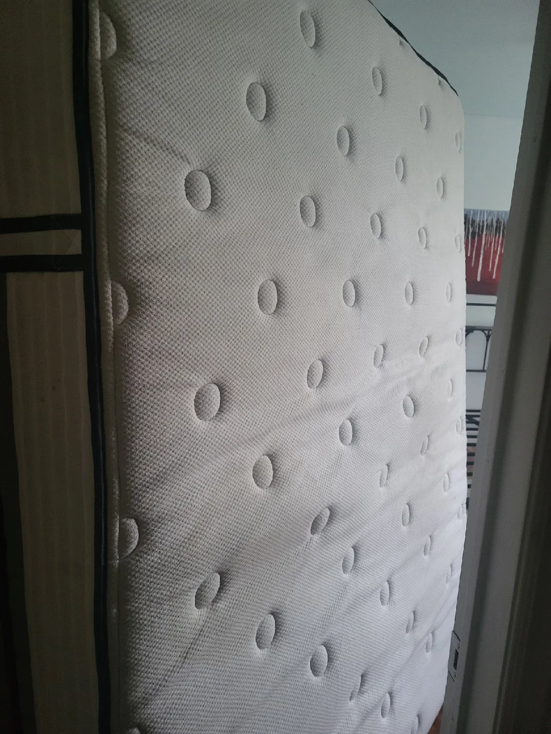 Queen Size Mattress & Metal Bed Frame image indicator(2)