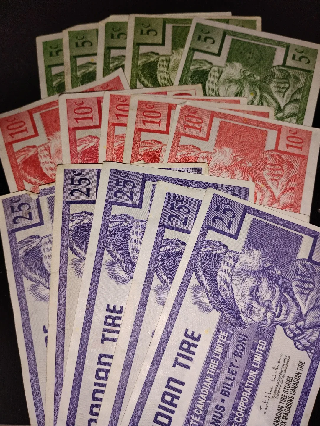 Vintage Canadian Tire Cash Bonus Coupons thumbnail