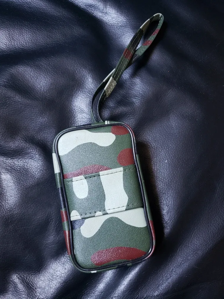 New Vintage Sears 10x25 camouflage Binoculars with Case image indicator(5)