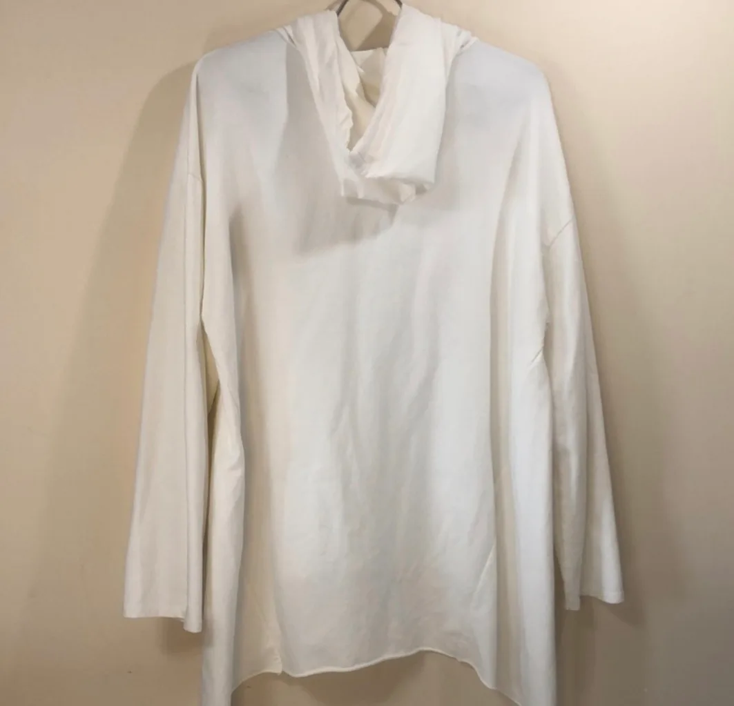 super nice high low white hoddie image indicator(5)