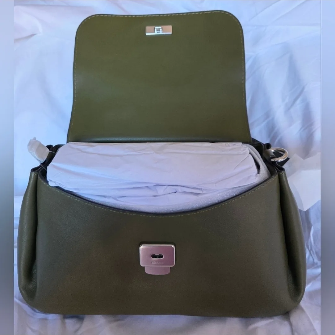 Coach Bag: Slouchy Rogue in Olive - RARE FIND! image indicator(5)