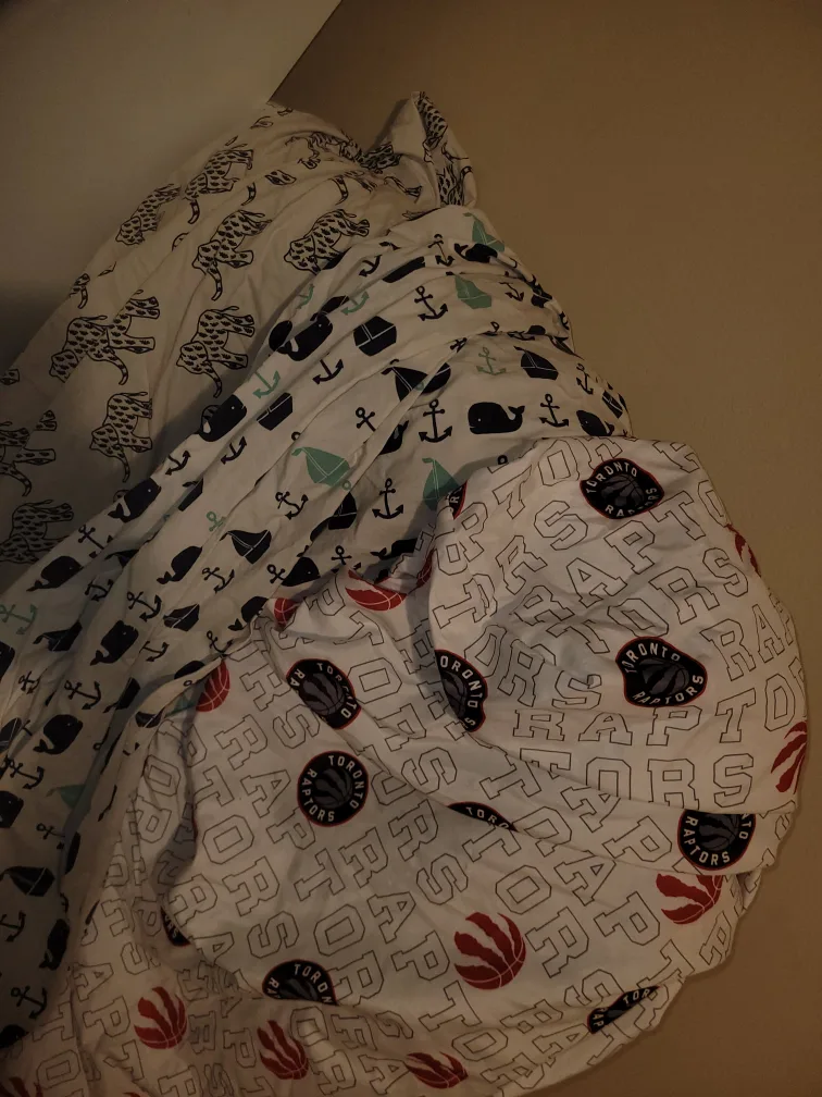 Toddler Bed Frame & mattress & sheets image indicator(5)