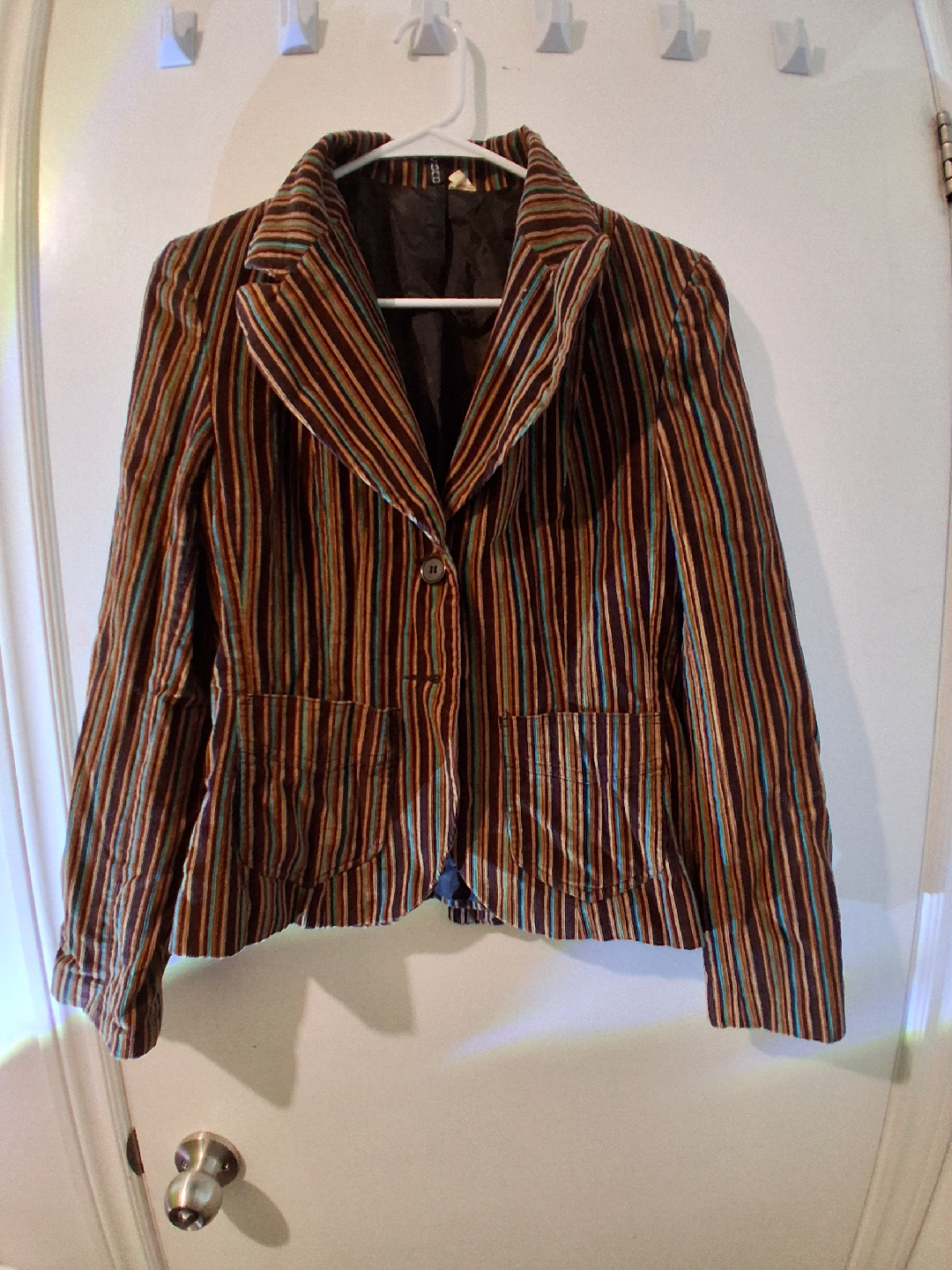 H&M Striped Corduroy Blazer - 70s