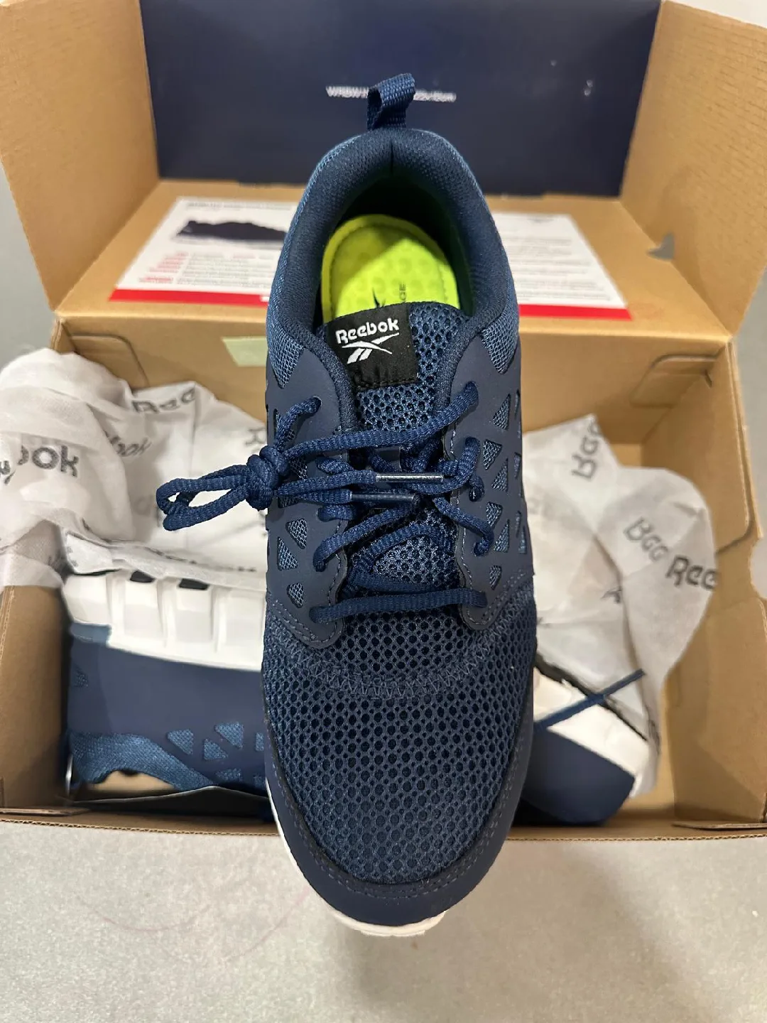 New Reebok Sublite Cushion Work Athletic Shoe - Size 8W image indicator(3)