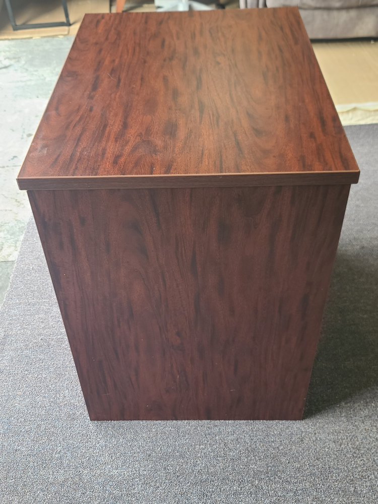 Brown Wood 2-Drawer File Cabinet - photo 4