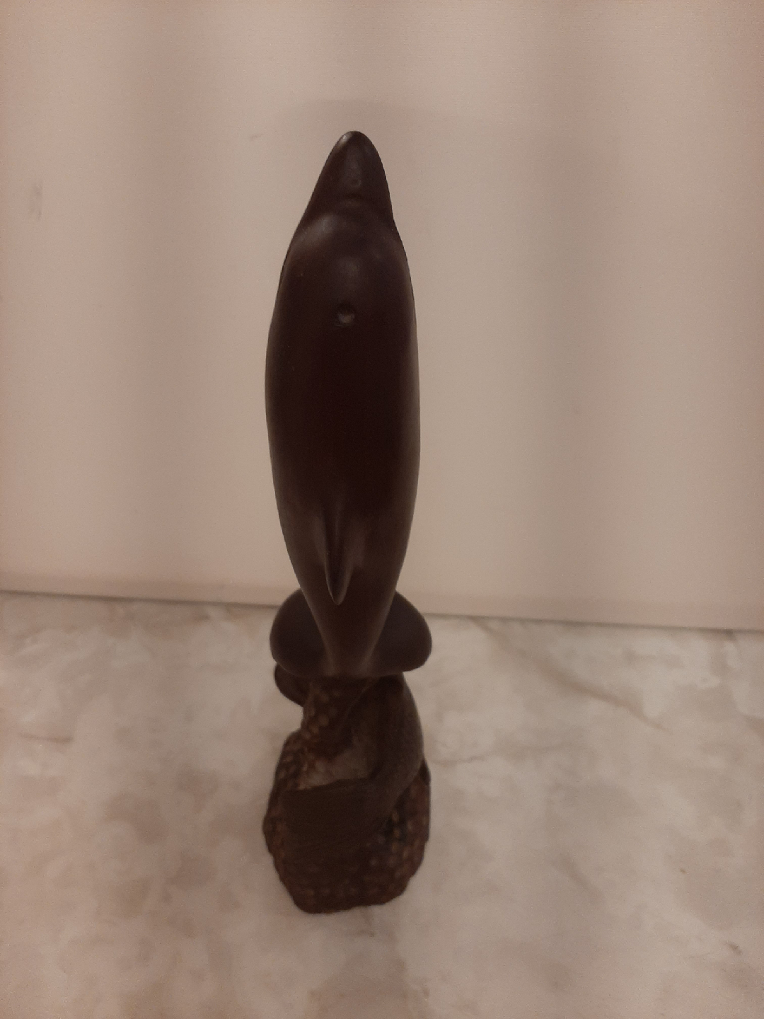 Wooden Dolphin and Gold Fish Figurine. - photo 4