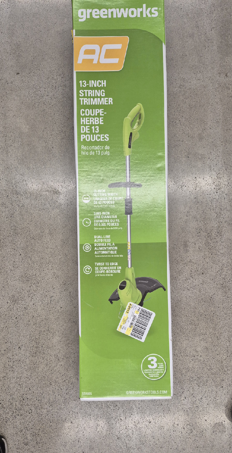 Greenworks 13-Inch String Trimmer - New!