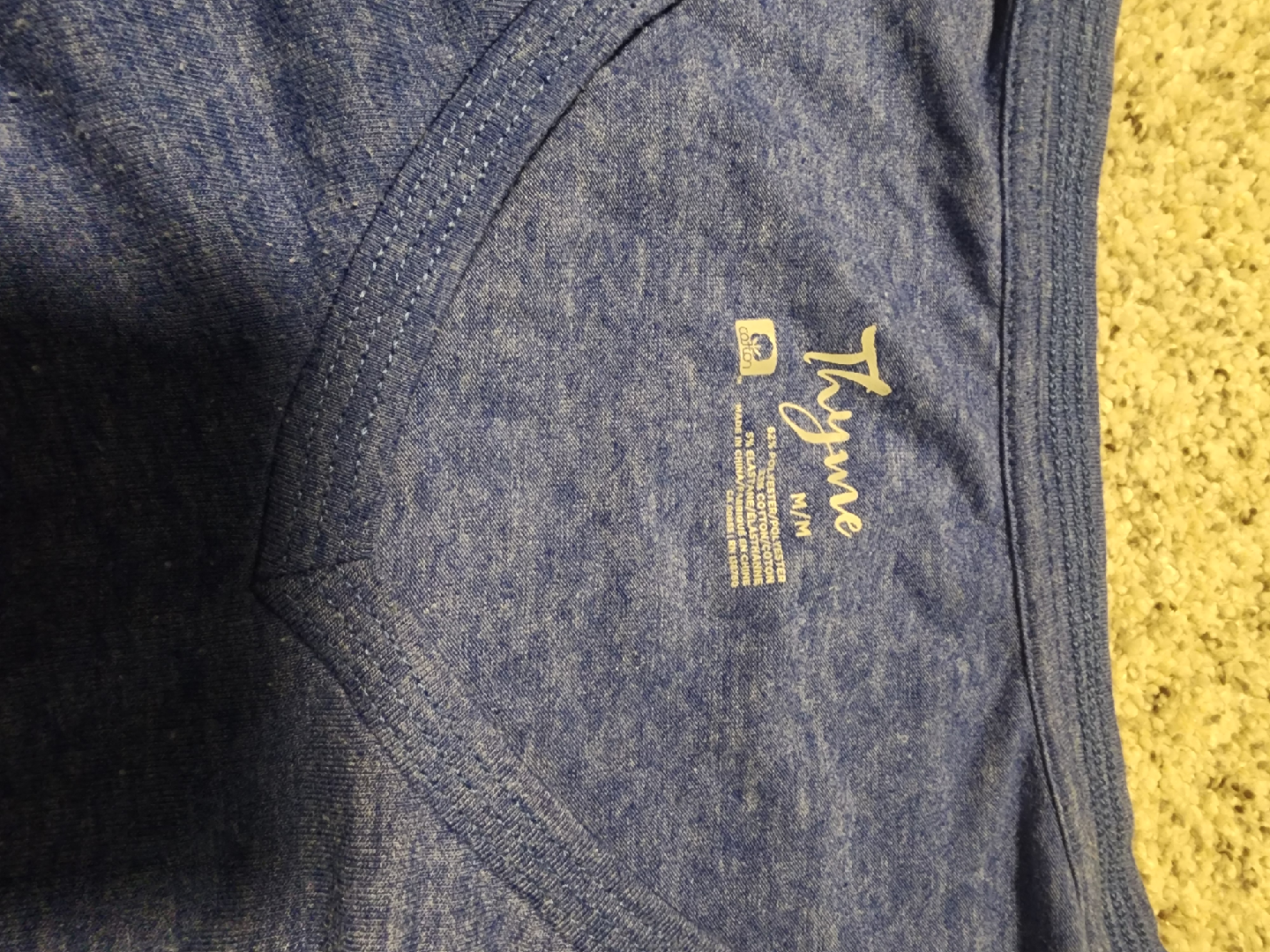 Thyme Maternity Blue T-Shirt - Size M - photo 2