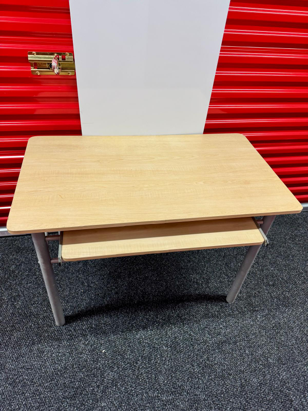 Wooden Desk with Keyboard Tray - photo 2